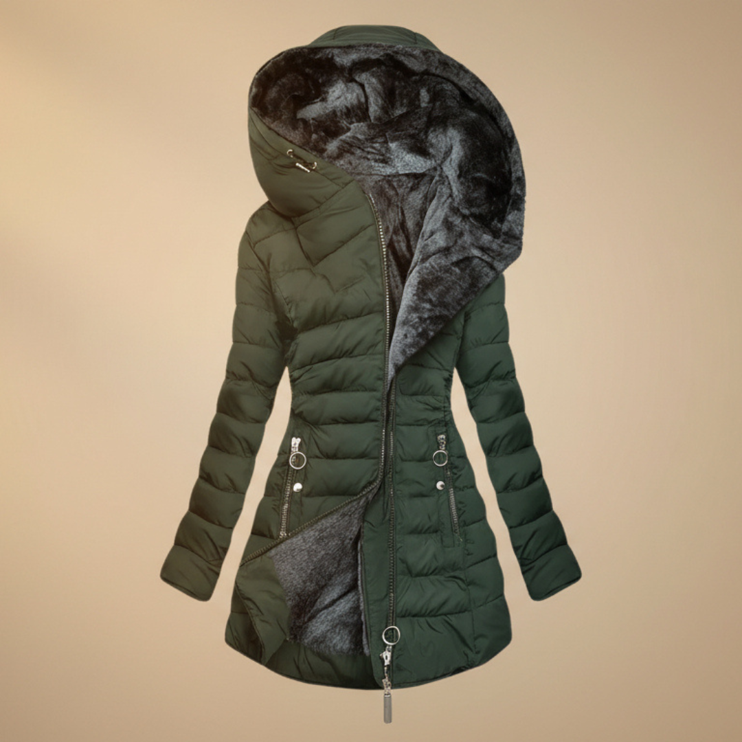 Lila™ | Luxurious Fur-Lined Winter Coat