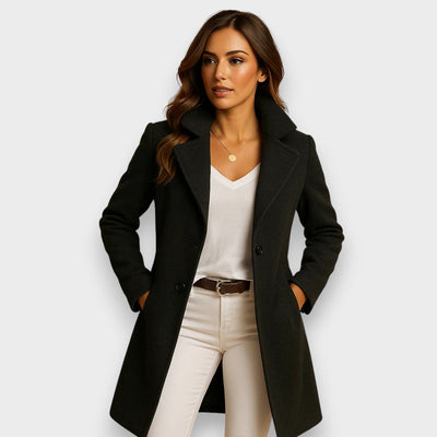 Clara™ | Chic Wool Coat for Timeless Elegance