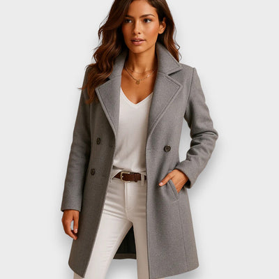 Clara™ | Chic Wool Coat for Timeless Elegance